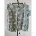 fashion printed cotton twill mens cargo shorts